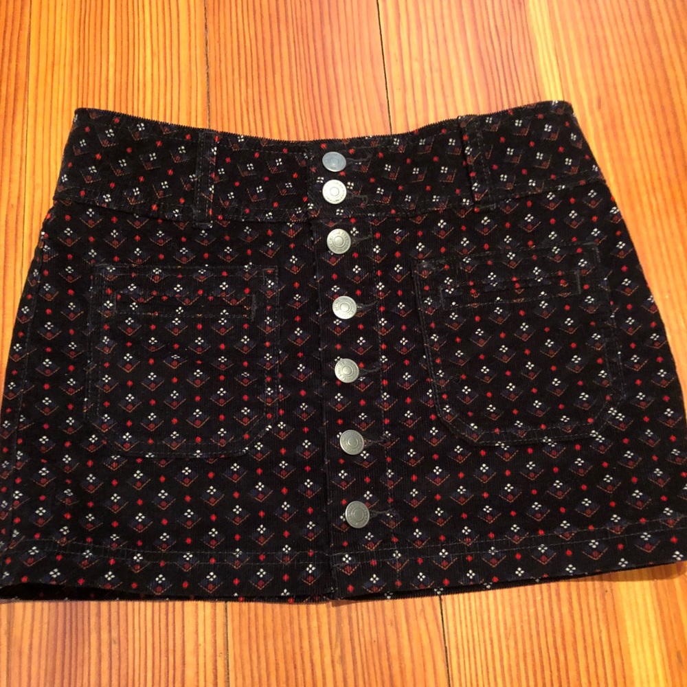 Like new: Free People Navy Corduroy Mini Skirt!